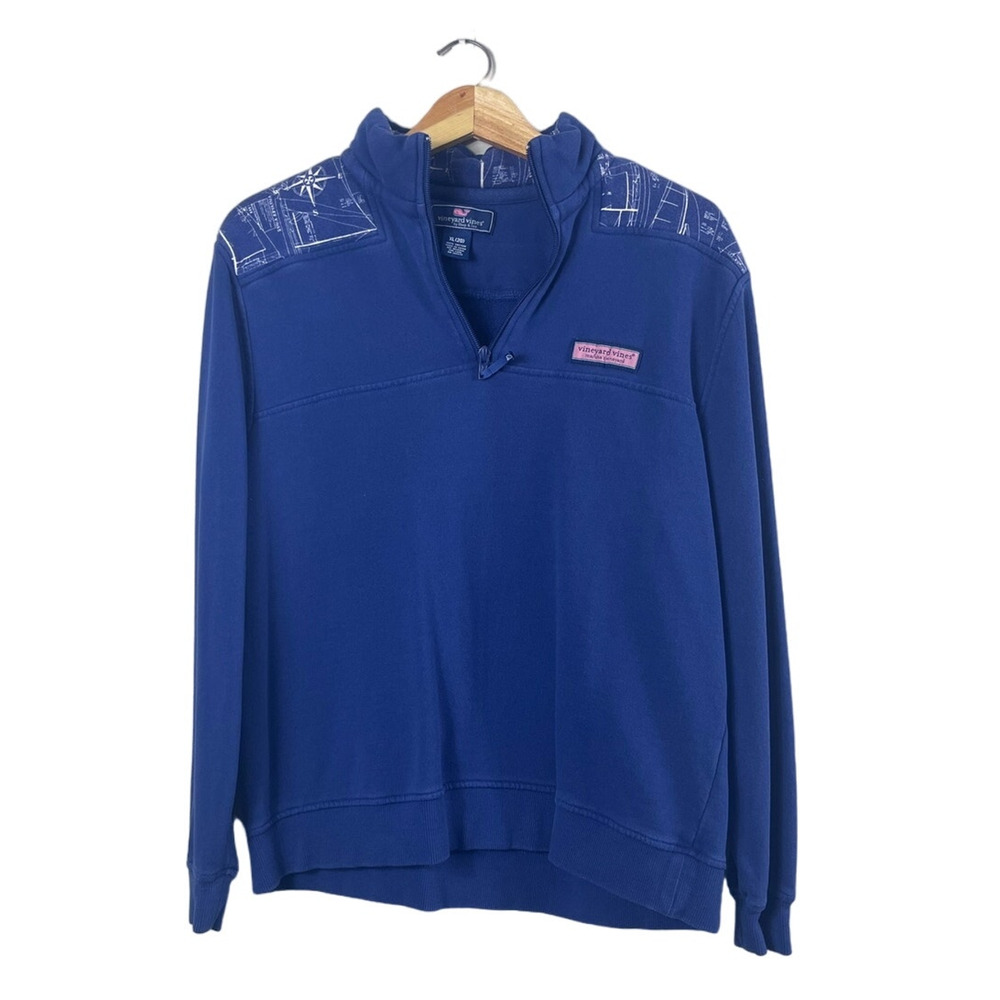 Women's Navy Blue Vineyard Vines Pullover Sweater XL